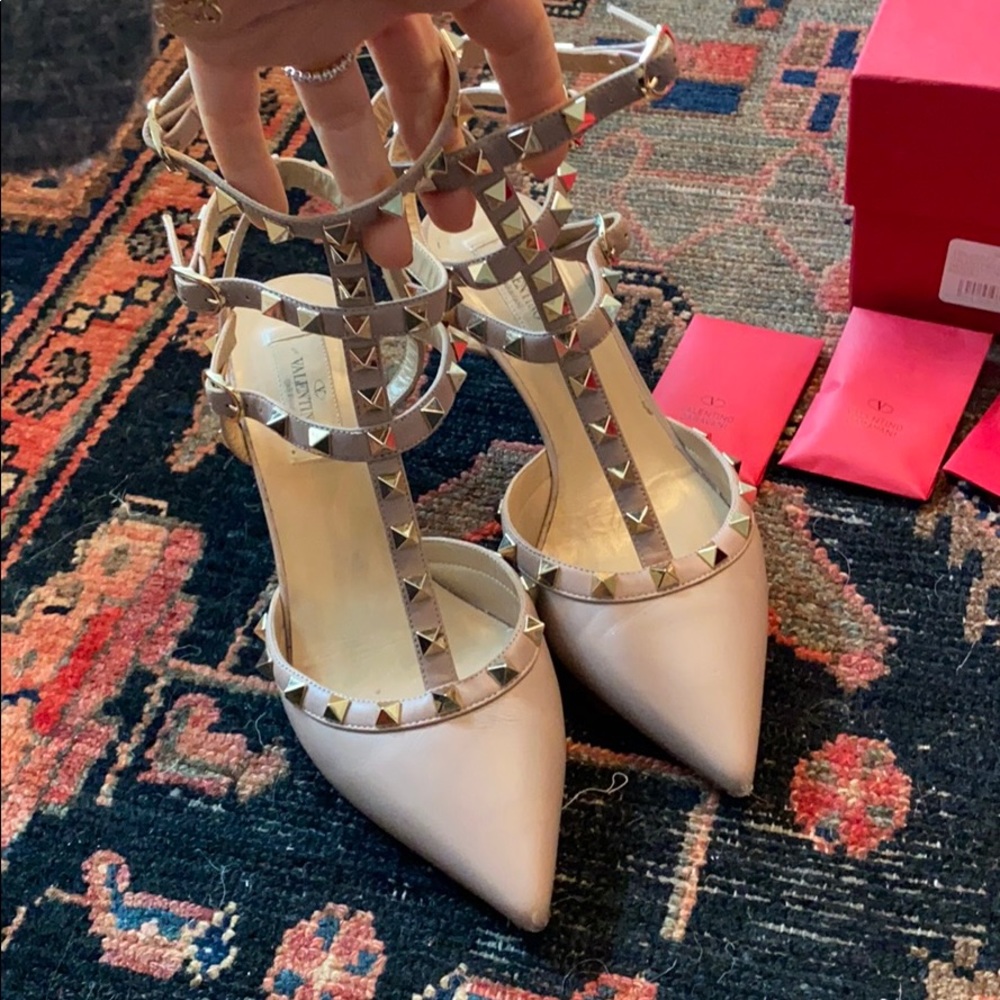 Valentino rockstud caged heel